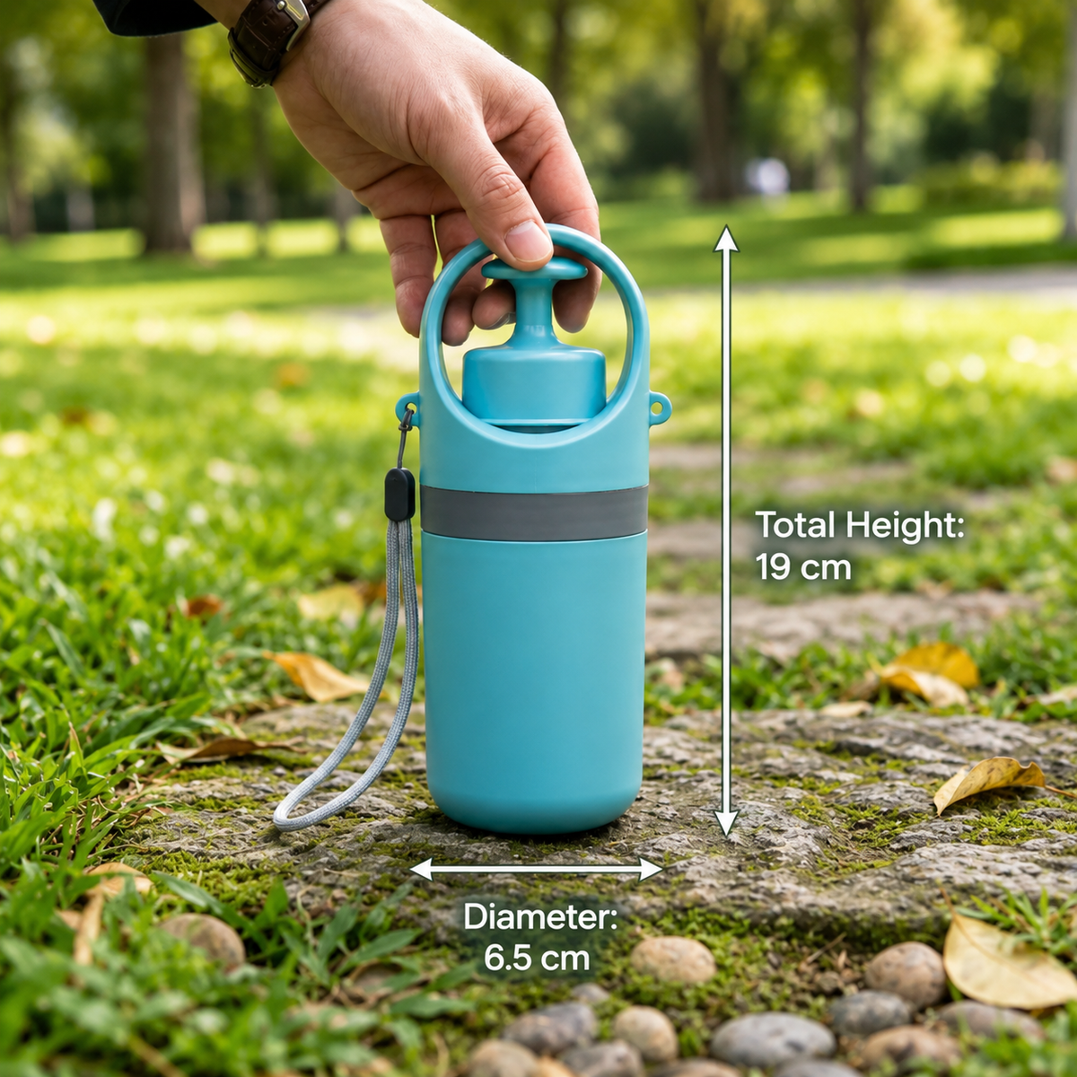 2-in-1 Portable Dog Poop Scooper with Bag Dispenser