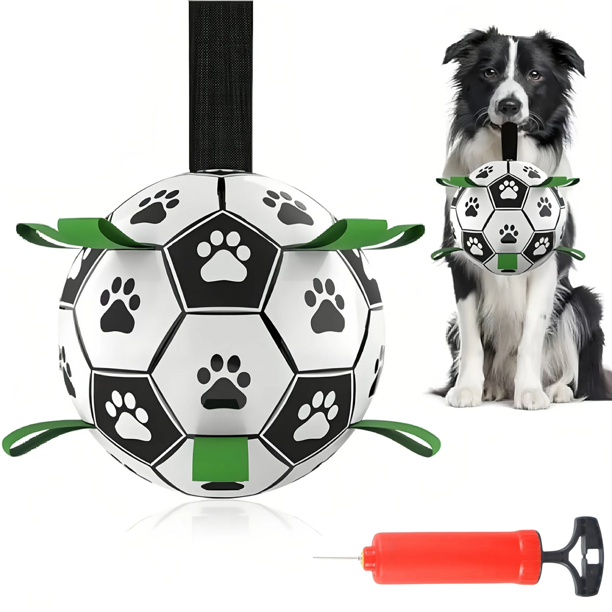 Interactive Floating Dog Football with Grab Tabs