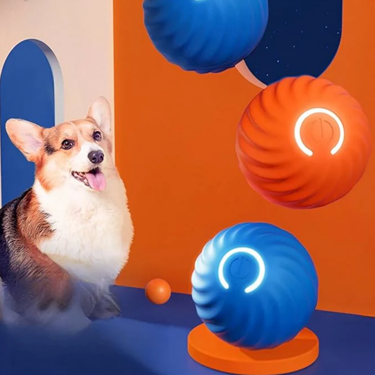 Interactive Smart Rolling & Bouncing Ball for Dogs