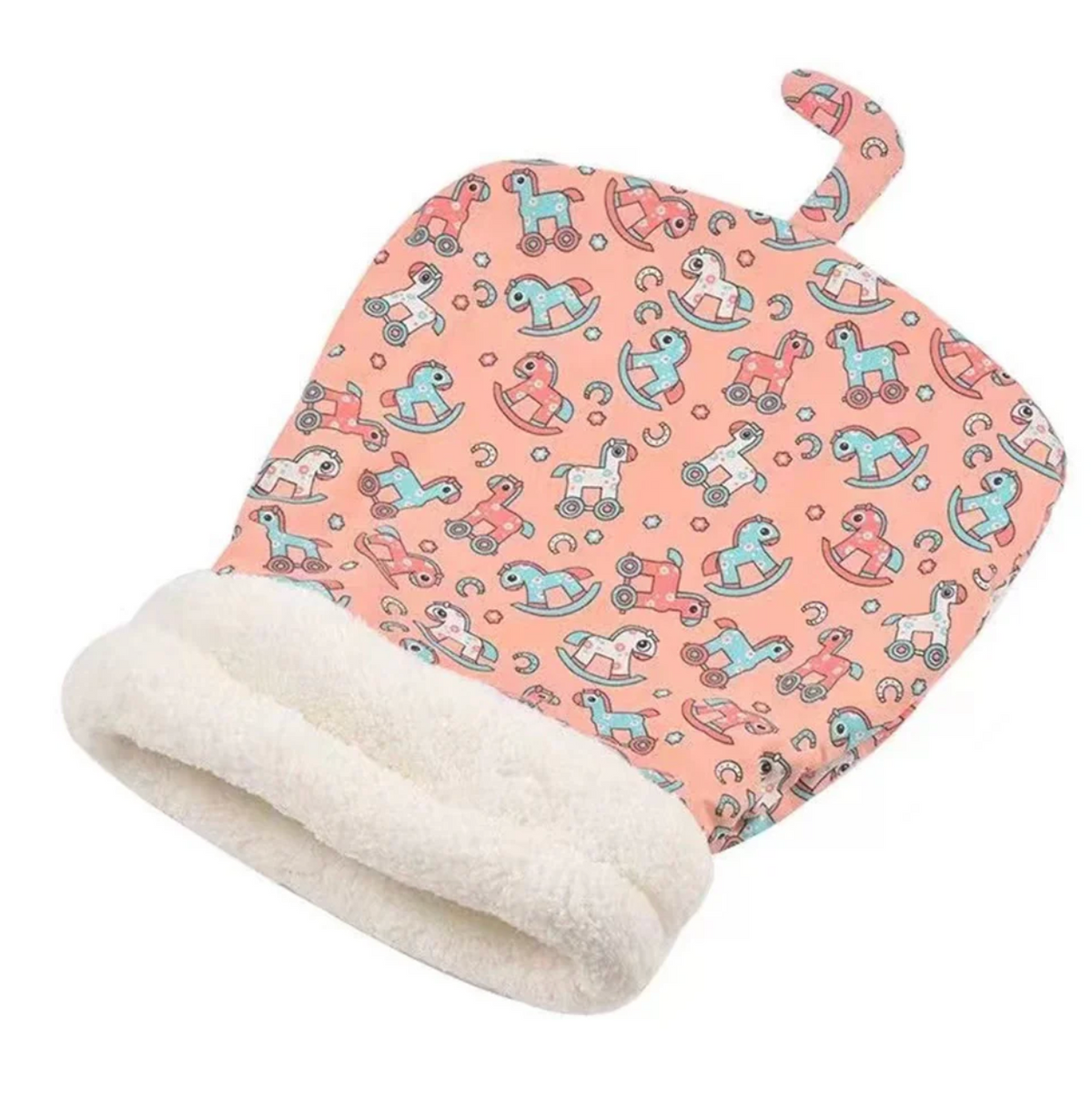 Fluffy Cat Sleeping Bag with Cosy Plush Cave Bed