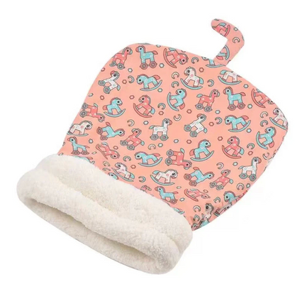 Fluffy Cat Sleeping Bag with Cosy Plush Cave Bed