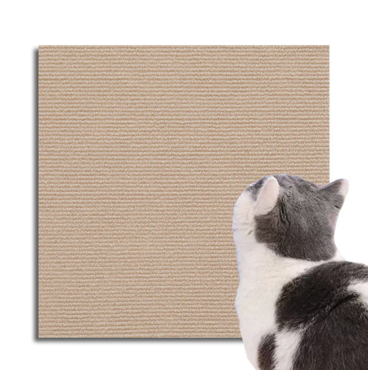 Self-Adhesive Cat Scratching Mat for Furniture & Wall Protection