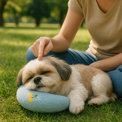 Fluffy Moon-Shaped Sleeping Cushion for Dogs & Cats
