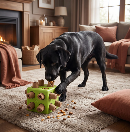 Interactive Dog Puzzle Toy with Hidden Treat Compartments