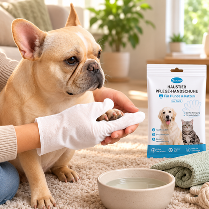 Disposable Pet Cleaning Gloves for Dogs & Cats