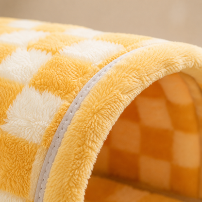 2-in-1 Cat Tunnel Bed with Removable Cushion