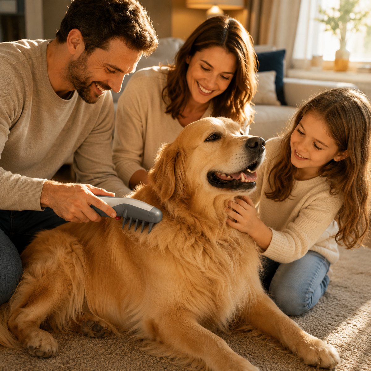 Electric Dematting & Detangling Comb for Dogs & Cats