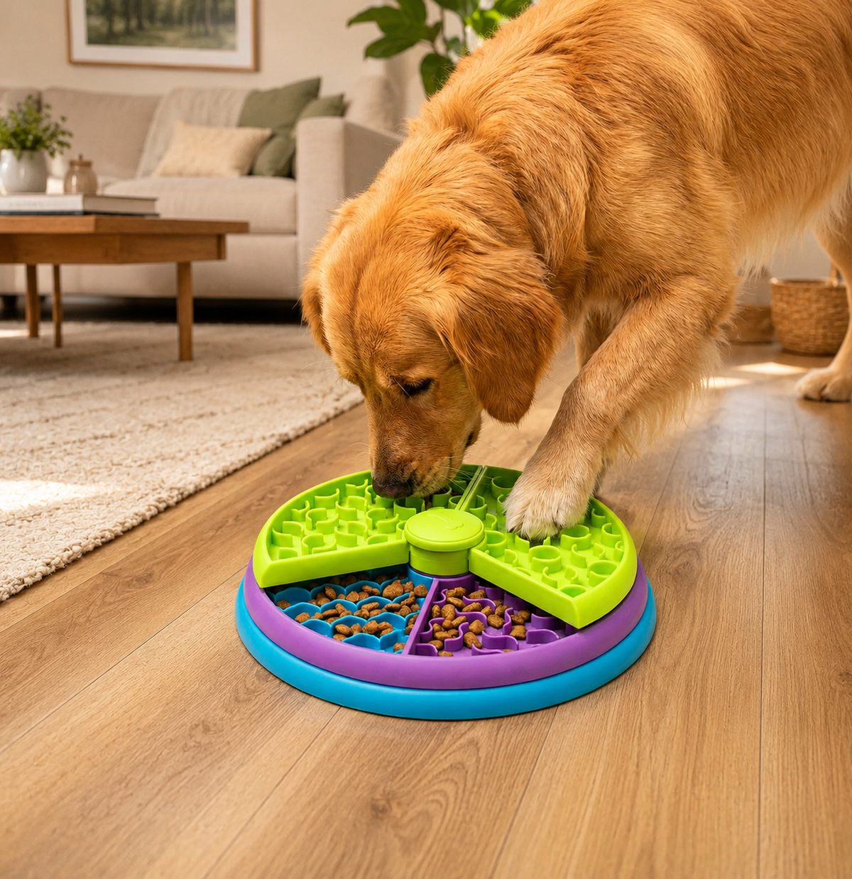 3-in-1 Interactive Dog Treat Puzzle & Slow Feeder