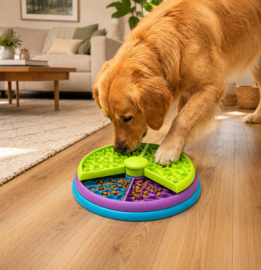 3-in-1 Interactive Dog Treat Puzzle & Slow Feeder