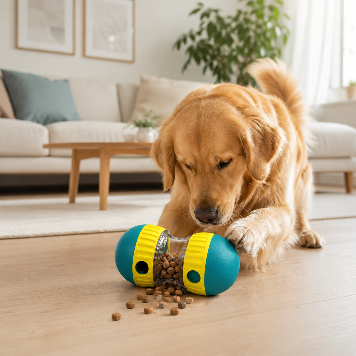 Interactive Treat Dispensing Ball for Dogs