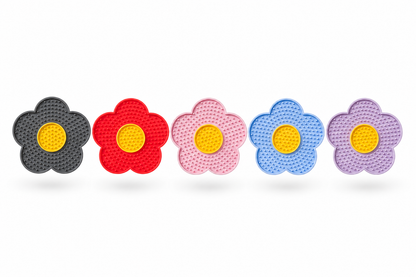 Sunflower Silicone Lick Mat with Suction Cups for Dogs & Cats