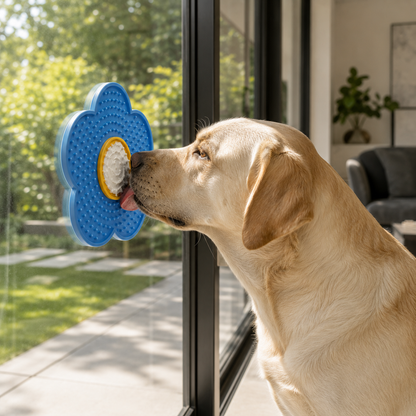 Sunflower Silicone Lick Mat with Suction Cups for Dogs & Cats