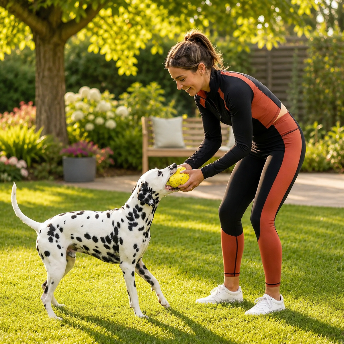Interactive Natural Rubber Dog Ball with Bell