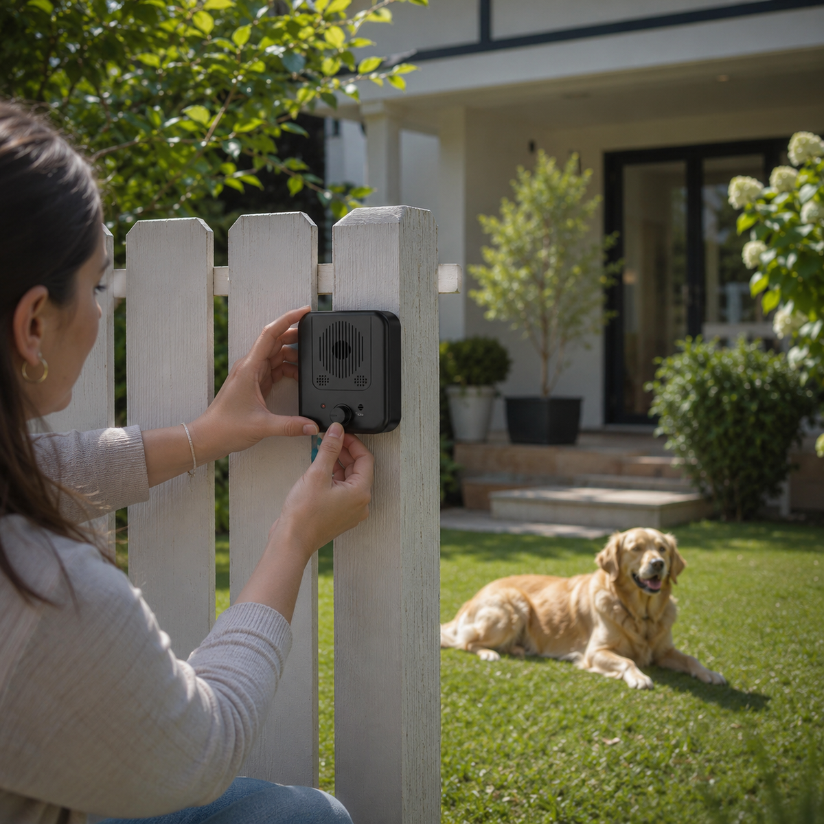 Ultrasonic Dog Training Device with LED Light