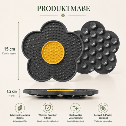 Sunflower Silicone Lick Mat with Suction Cups for Dogs & Cats