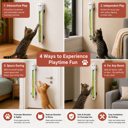 Interactive Automatic Giraffe Cat Teaser Toy