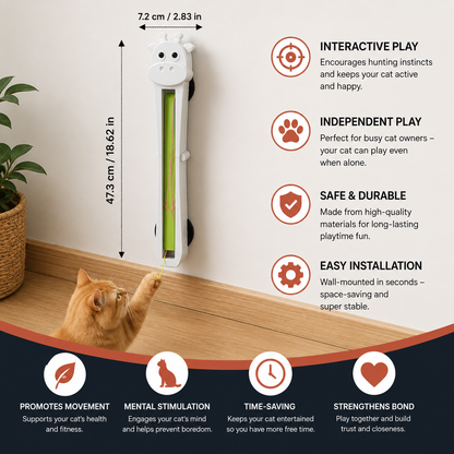 Interactive Automatic Giraffe Cat Teaser Toy