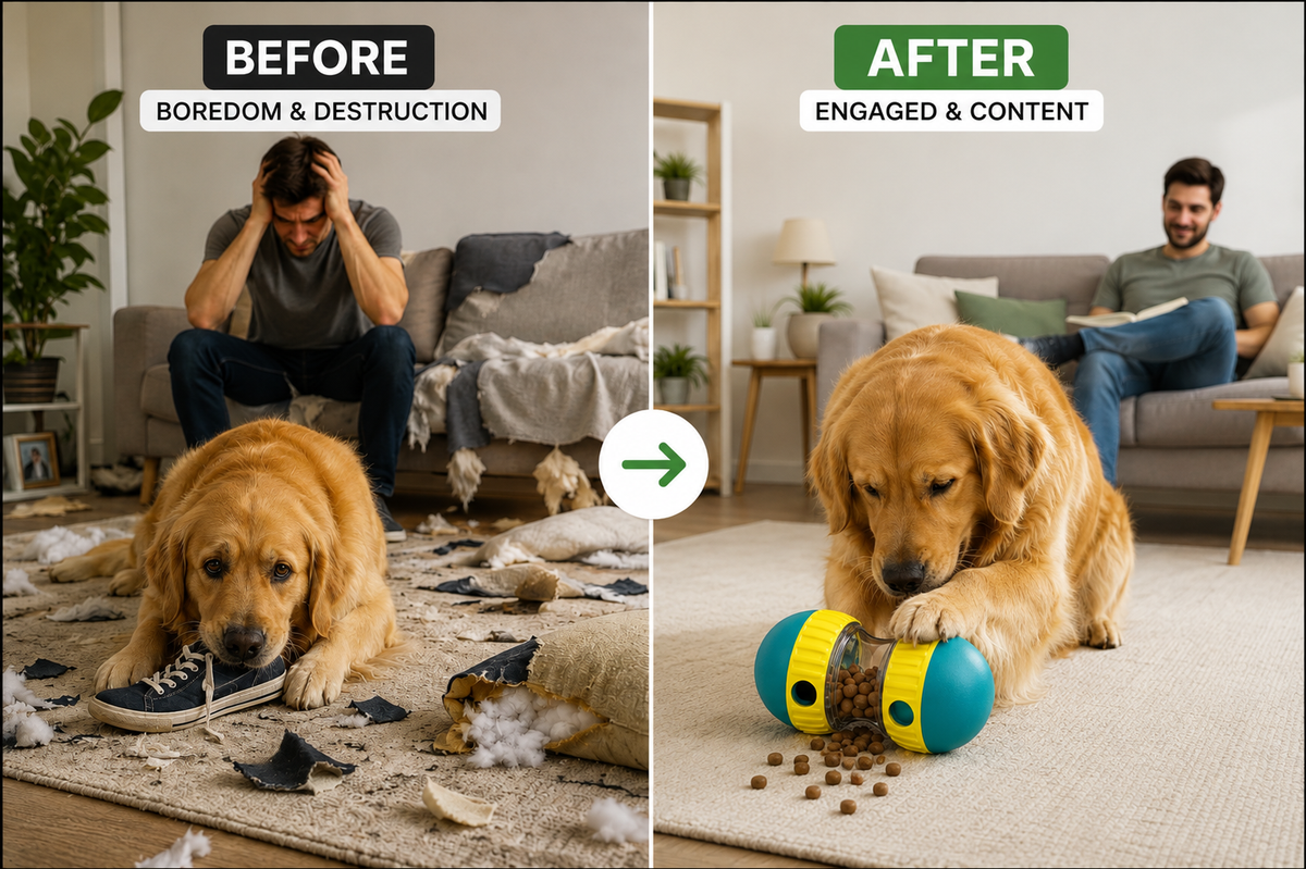 Interactive Treat Dispensing Ball for Dogs