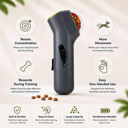 Manual Treat Launcher for Dogs & Cats