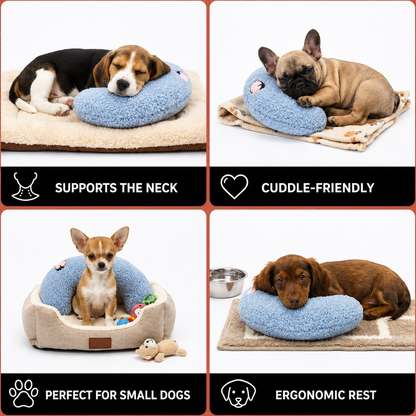 Fluffy Moon-Shaped Sleeping Cushion for Dogs & Cats