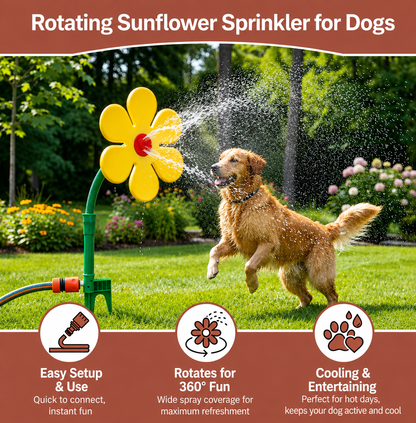 Interactive Dancing Flower Sprinkler Toy for Dogs