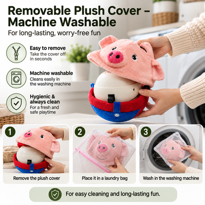 Interactive Automatic Bouncing Plush Toy for Dogs & Cats