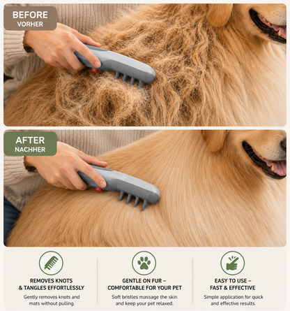 Electric Dematting & Detangling Comb for Dogs & Cats