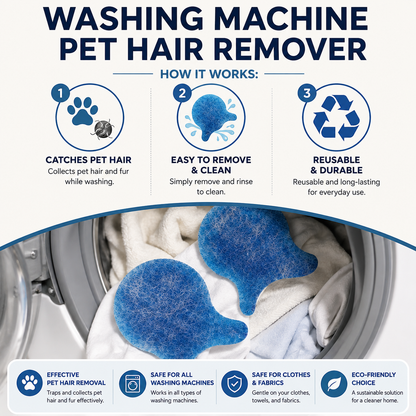 Reusable Pet Hair Catcher for Washing Machines