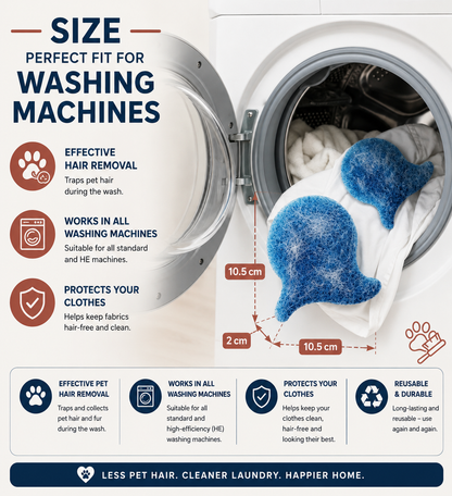 Reusable Pet Hair Catcher for Washing Machines