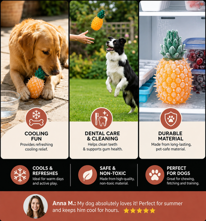 Durable Squeaky Fruit Chew Toy for Dogs