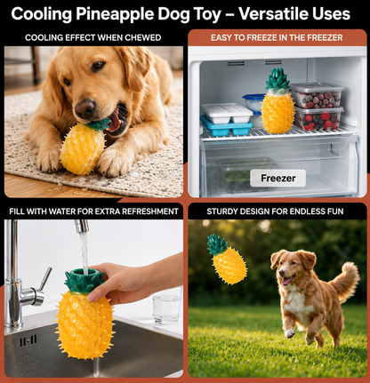Durable Squeaky Fruit Chew Toy for Dogs