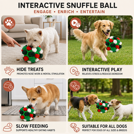 Interactive Snuffle Treat Ball for Dogs