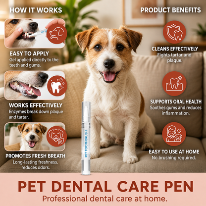 Oral Care Pen for Dogs & Cats – Precision Dental Gel Applicator for Everyday Mouth Care