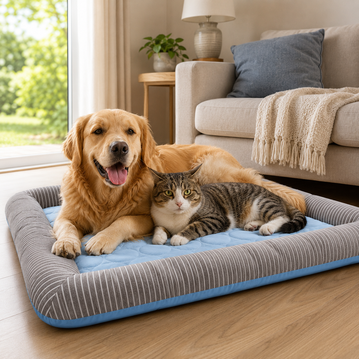 Self-Cooling Summer Bed for Dogs & Cats