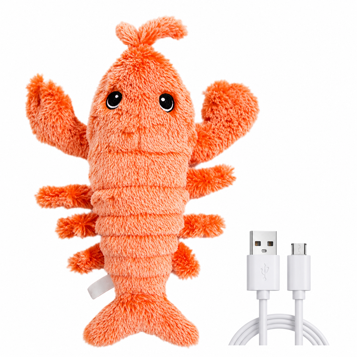 Interactive Wiggling Lobster Dog Toy with Motion Activation