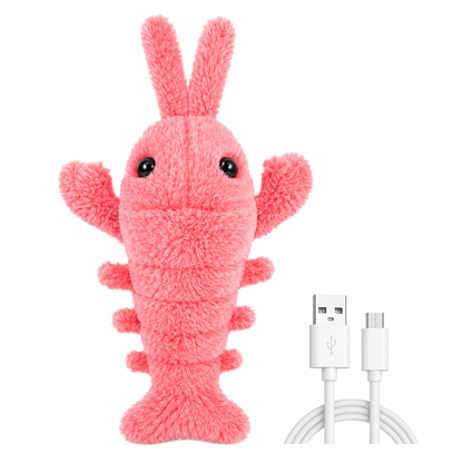 Interactive Wiggling Lobster Dog Toy with Motion Activation