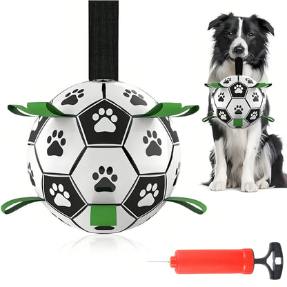 Interactive Floating Dog Football with Grab Tabs