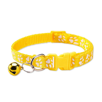 Adjustable Pet Collar with Bell for Dogs & Cats