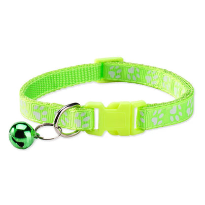 Adjustable Pet Collar with Bell for Dogs & Cats