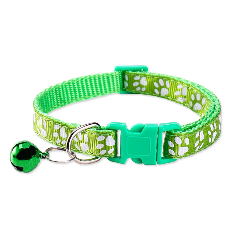 Adjustable Pet Collar with Bell for Dogs & Cats