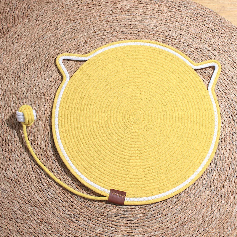 Sisal Cat Scratching Mat with Padded Lounging Area