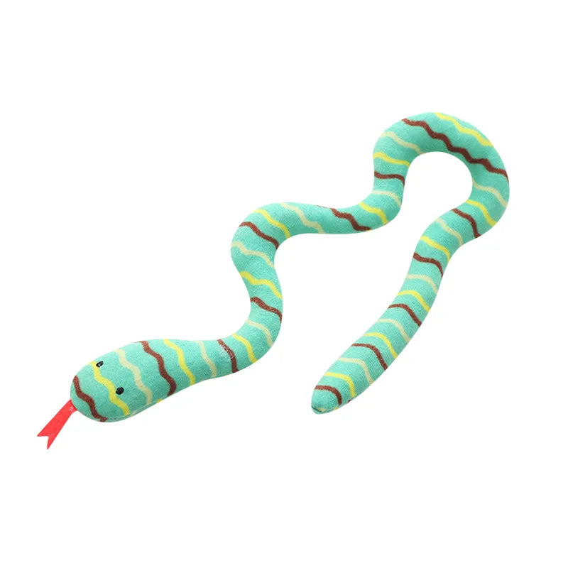 Catnip Snake Toy for Cats – Plush Kicker Toy with Catnip Filling