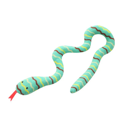 Catnip Snake Toy for Cats – Plush Kicker Toy with Catnip Filling