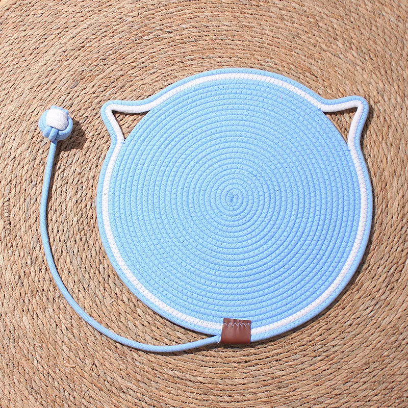 Sisal Cat Scratching Mat with Padded Lounging Area