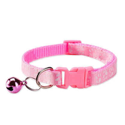 Adjustable Pet Collar with Bell for Dogs & Cats