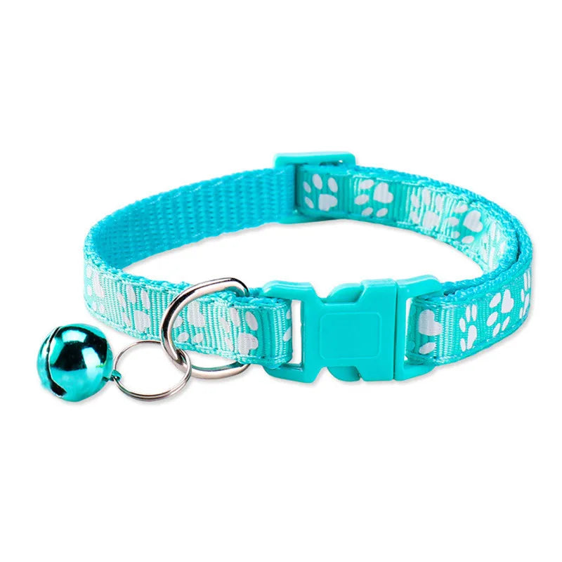 Adjustable Pet Collar with Bell for Dogs & Cats