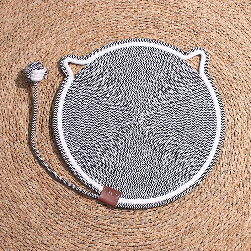 Sisal Cat Scratching Mat with Padded Lounging Area