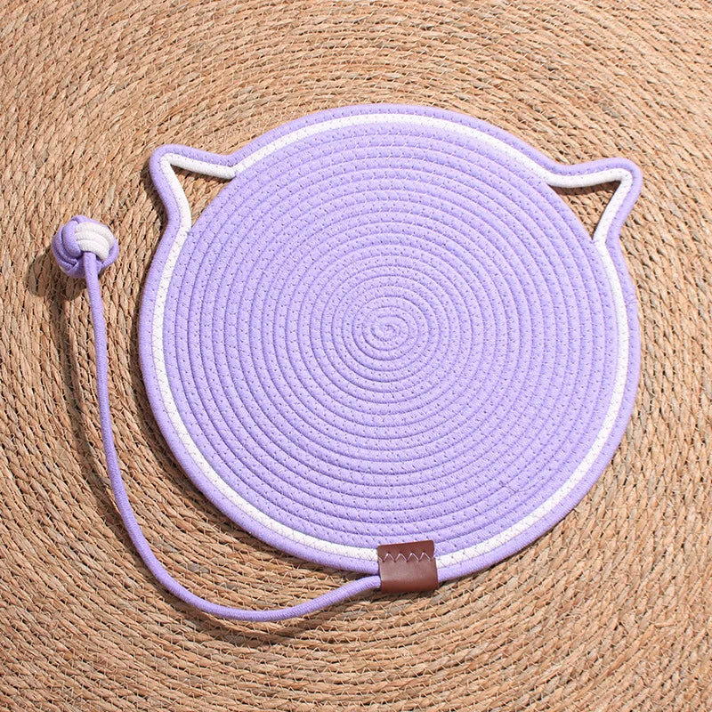 Sisal Cat Scratching Mat with Padded Lounging Area