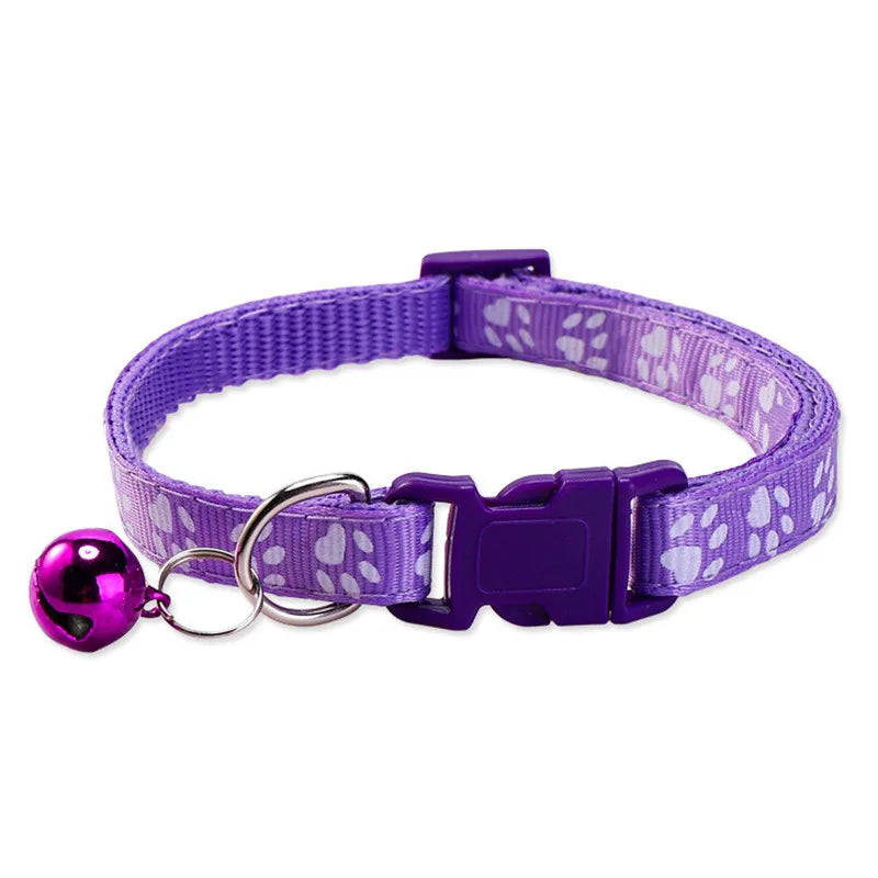 Adjustable Pet Collar with Bell for Dogs & Cats