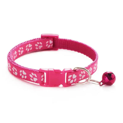 Adjustable Pet Collar with Bell for Dogs & Cats